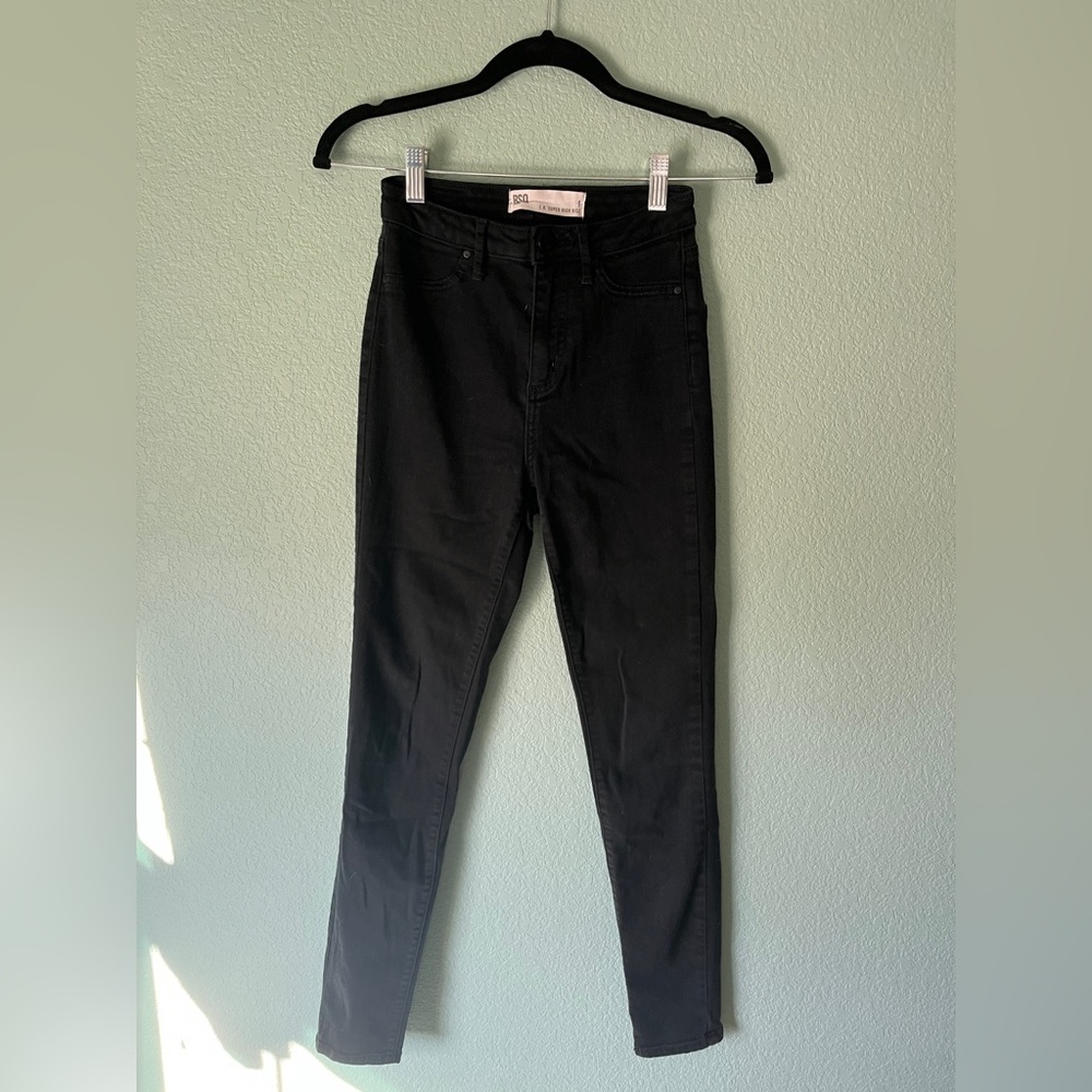 RSQ Women's High Rise Black Jeans